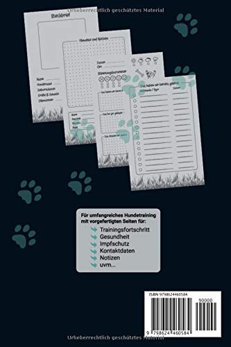 Hunde Trainingstagebuch: Malteser I Training I Gesundheit I Notizen I Welpen I Hundeschule I Verein I 110 Seiten