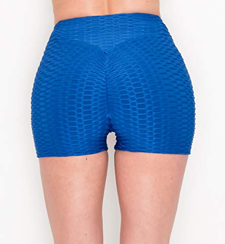 Image of ALWAYS Women's Honeycomb Compression Shorts - High Waist Slimming Butt Lift Textured Workout Shorts