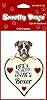 Boxer Dog Gift - 4 pcs Smelly Dogs Heart saped Car Air Freshener. Each freshener individually packaged #2