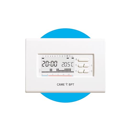 CAME TH/400 BB Cronotermostato digitale settimanale a parete colore bianco con alimentazione a tre...