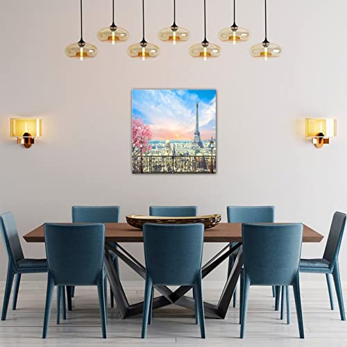 Plaque murale en bois Tour Eiffel ornement mural de qualité supérieure 40 cm
