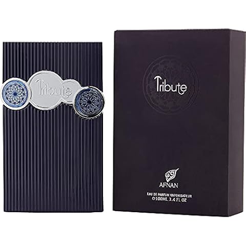 AFNAN Tribute Blue Luxury Collection Eau De Parfum Spray, 3.4 Ounce (Unisex) Cover