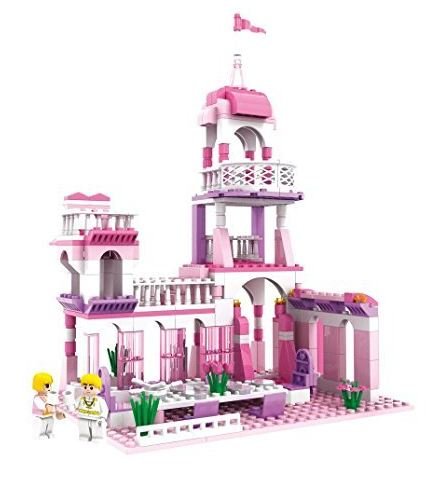 Assembled COGO Princess Castle from the side