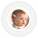 BBGifts 1Inch White Snap Hair Clips, 60Pcs Small Hair Clips for Little Girls, Baby Infant 3cm Candy Color Barrettes for Toddlers Hair Accessories