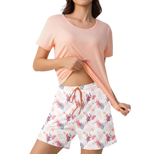 Abbinamento: Pigiama estivi donna da mescolare e abbinare a piacimento, per creare nuove combinazioni di stile! Indossatelo direttamente come un insieme di pezzi da donna pigri e chic per la casa e per l'esterno, ma potete anche abbinarlo a jeans/pelle, gonne, trench, canotte, camicie, felpe, camisole, lo stile è definito da voi!