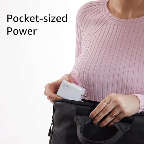 Image of QC 3.0 67W Fast Charger With Cable | Super Speed Charging Combo Pack Compatible With Redmi, Xiaomi, Poco, iQOO, Samsung, Motorola & More