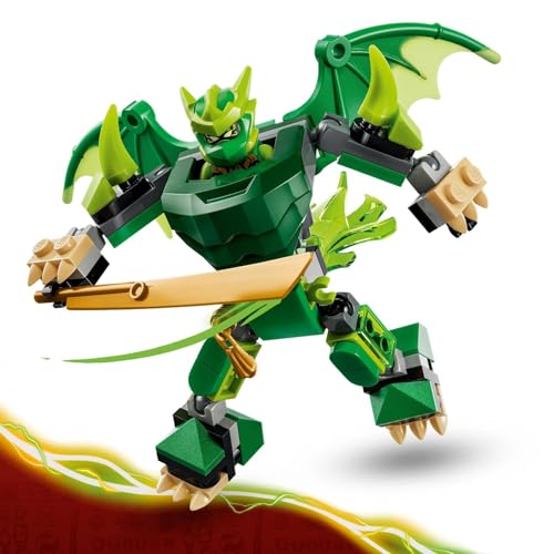 Image of LEGO NINJAGO Lloyd's Dragon Mech Battle Pack - Action Figure Playset with 3 Minifigures - 71862
