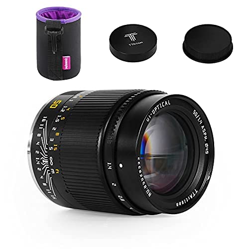 TTARTISAN 50mm F1.4 Full-Frame Manual Fixed Lens, Compatible with Sony E-Mount FE Cameras A7 A7II A7R A7RII A7S A7SII A6500 A6300 A6000