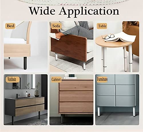 Metal Adjustable Height Furniture Legs 4.7-8 Inch, Heavy Duty Support Legs For Furniture Set Of 4,Sofa Cabinet Legs,Adjustable Height Replacement Support Leg For Furniture/Bed/Cabinet/Tv Stand(White) #TOP7