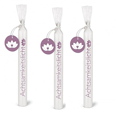 Colour-up Wünschelicht Kerze ACHTSAMKEITSLICHTKerzenset 3er Set Bulla Design Cover