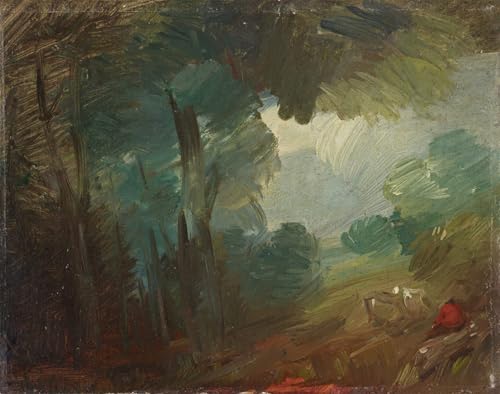 Pintura al óleo clásico de bosque de 60x90cm para decoración de hogar elegante