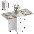 HOMCOM Mesa Plegable de Comedor