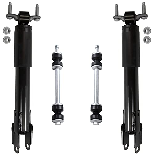 Image of Detroit Axle - Front Shocks Sway Bars for 2011-2019 Chevrolet Silverado 2500HD 3500HD GMC Sierra 2500HD 3500HD, 2 Shock Absorbers 2 Sway Bars 2012 2013 2014 2015 2016 2017 2018 Replacement
