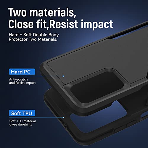 Image of for Samsung Galaxy A03S Case with HD Screen Protector, Black