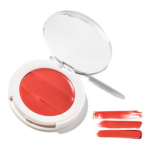 Undone Beauty Lip to Cheek Palette 3-in-1 Cream with Coconut Extract for Radiant, Dewy, Natural Glow - Blushing, Highlighting, & Tinting for Sheer to Opaque Color - Vegan & Cruelty Free - Blazen