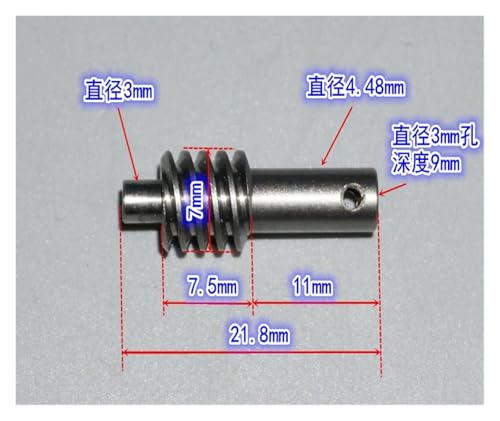 Boîte de vitesses N20 DC 3V 6V à vis sans fin 62 TR/Min pour robotique