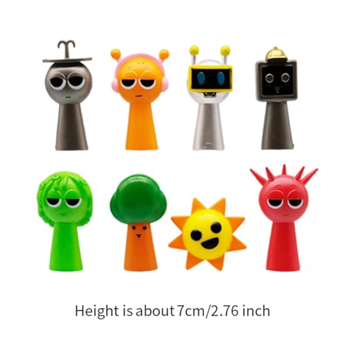 Image of ATORSE Sprunki Figures Set Gift Cute Cartoon Figurines for Kids Adults Fans Friend Style A|Toys & Hobbies