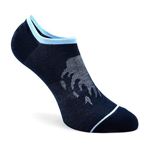 Busy Socks Mens No Show Low Cut Socks Women's Invisible Liner Thin Socks with Non-Slip Heel Grips,Recycled Socks,1/5 Pack2