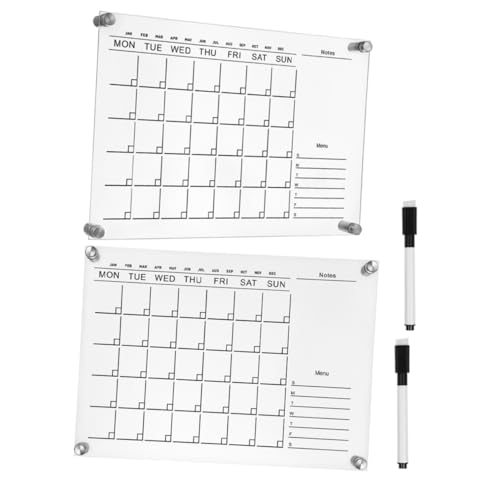 Tableau écriture mémo acrylique transparent Gadpiparty avec stylo pour bureau et maison