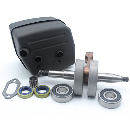 Kit de junta de silenciador de escape con cigüeñal para HUSQVARNA 61 268 272 XP K motosierra piezas del motor