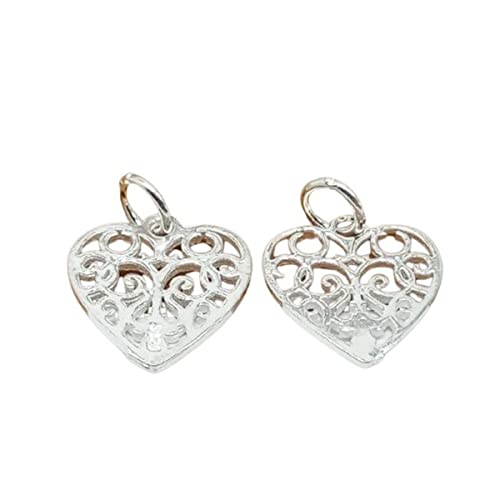 Colliers argent sterling 925 cœur creux à porter au quotidien