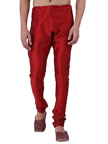 Image of HUZUR Men's Silk Solid Straight Long Kurta Pyjama Set| Ethnic Wear