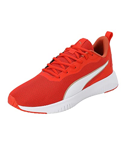 Puma Unisex-Adult Flyer Flex Knit Warm Earth-White-Gold Running Shoe - 8UK (37628707)
