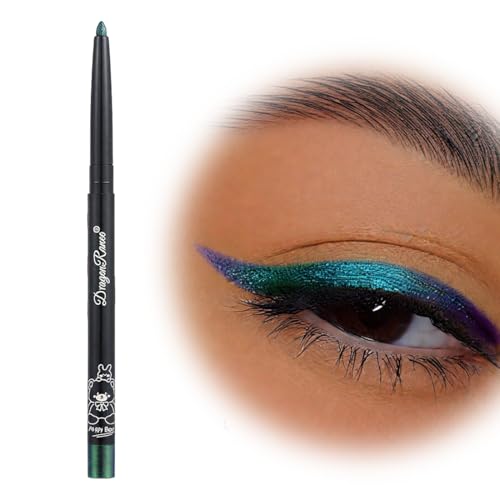 EIHI 1 piezas unidad de lápiz delineador de ojos camaleónico, eyeliner waterproof, degradado de colores, lápiz delineador de ojos giratorio, lápiz de sombra de ojos claro, alta pigmentación.