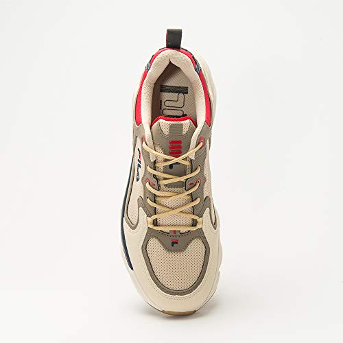 Tênis Fila Skipper, Masculino, Bege/Marinho/Vermelho, 40