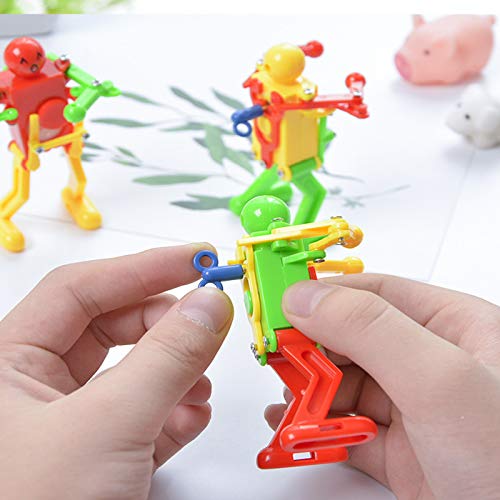 image for Setaria Viridis 3 Pcs Boy Toys Robot Colorful Spring Wind-up Dancer Da