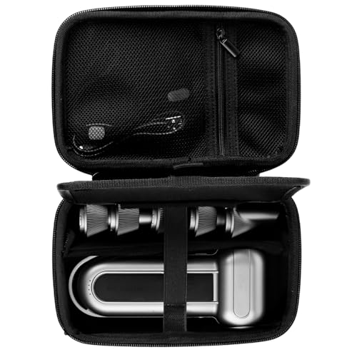 Dust Blower Case Compatible with Wolfbox MF100, Heavy-Duty Storage Bag with Handle, Hard Shell Protective Organizer for Blower, Nozzles, Brush & All Air Dusters Accessories(Case Only, Black)