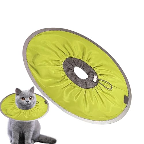 Cat Neck Cone - 犬用コーン、猫用回復首輪, 快適なペット用エリザベスカラー | 調節可能な 猫回復首輪、犬が舐めたり, っ掻いたりするのを防ぐ軽量コーン