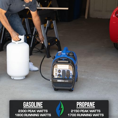 Image of DuroMax XP2300iH 2,300-Watt Dual Fuel Portable Digital Inverter Generator - Gas & Propane, RV & Emergency Ready