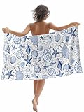 Toallas De Playa Burbujas De Verano del Océano De Estrellas De Mar De La Marina Portátil Vacaciones Toalla Piscina Absorbente Viaje Manta De Baño 80X130Cm