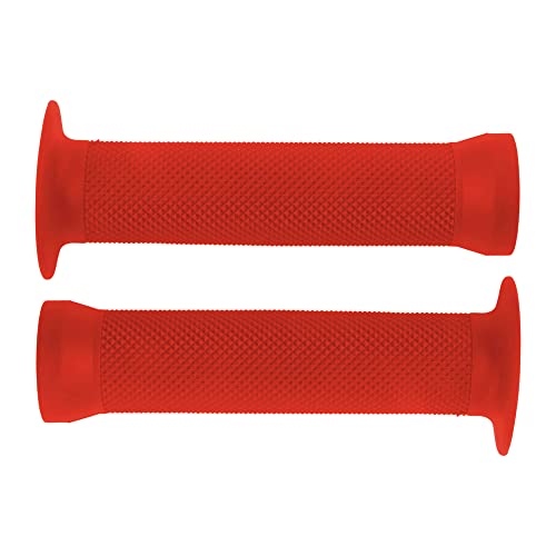 cyclingcolors Bike Handle 130 mm Rubber Quality Texture BMX Freestyle Dirt Diameter 22 mm (Red), 130mm