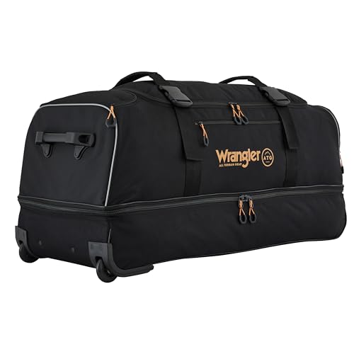 Image of ATG Compass Rolling Travel Duffel Bag, Rich Black, 36-Inch
