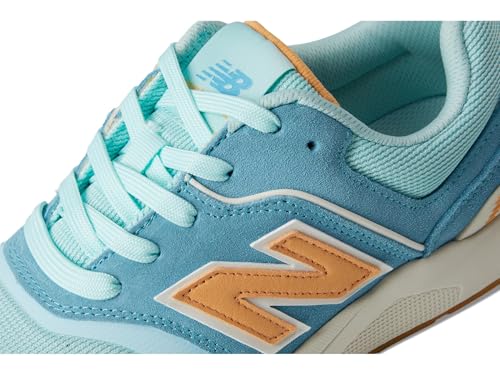 New Balance Women's Composite Toe Elite Lite EH Industrial Shoe, Milky Blue Orange, 9 Wide