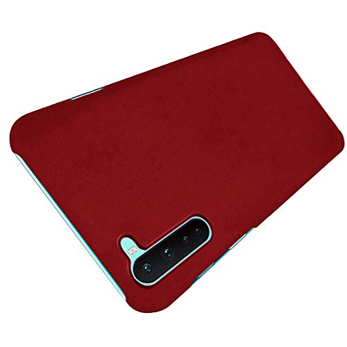 Image of Ultra Slim Hard Shell Back Case Cover for OnePlus Nord - Maroon Red