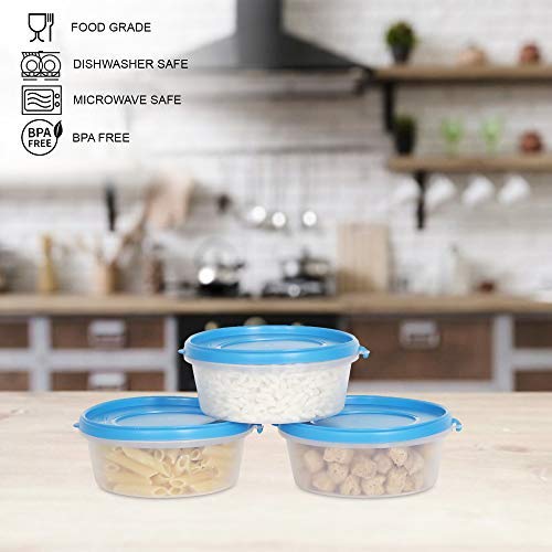 Image of Cutting EDGE Nesterware 500ml Round Stackable Food Container (Set of 3,) | BPA-free plastic, stackable design, leak-proof, kitchen storage, pantry, fridge, meal prep, reusable, travel use