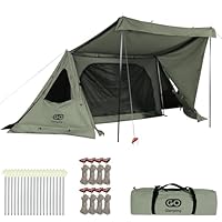 ○ 新品たくさん在庫！○ パップテント 軍幕 1人用 【煙突三角窓あり