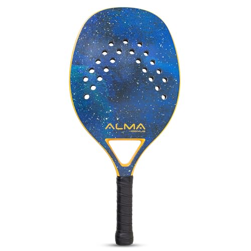 Raquete para Beach Tennis Full Carbon Alma Genius - Sky Blue