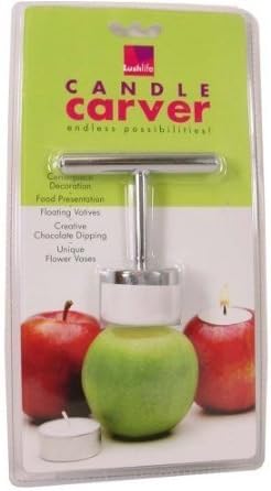 Candle Carver LushLife Silver Coloring and White Fruit and Vegetable Candle Carver