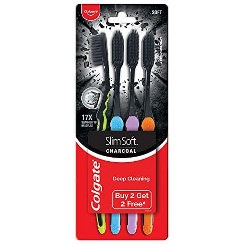 Brosse à dents Colgate Slim Soft Charbon Cover