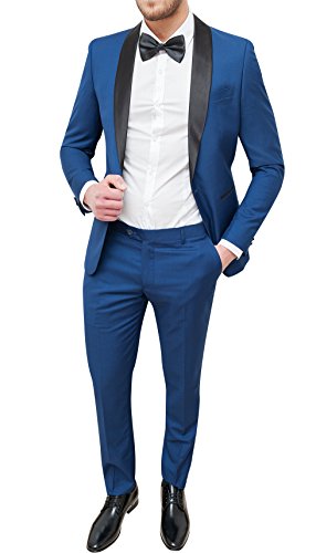 Robe couturière homme bleu pour mariage et grande cérémonie élégante