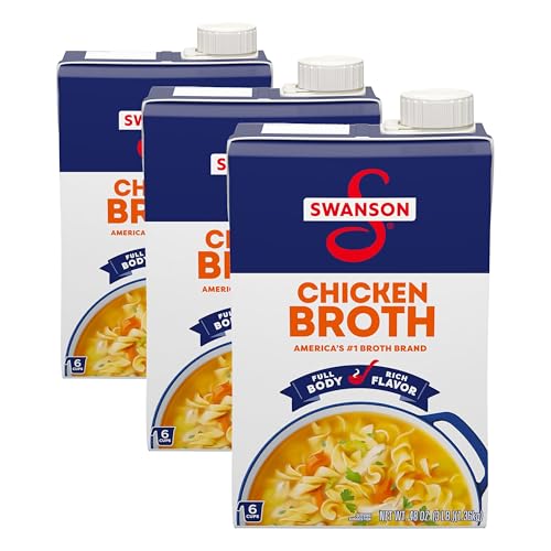 Image of SWANSON S 100% Natural Chicken Broth, 48 oz Carton (Pack of 3)