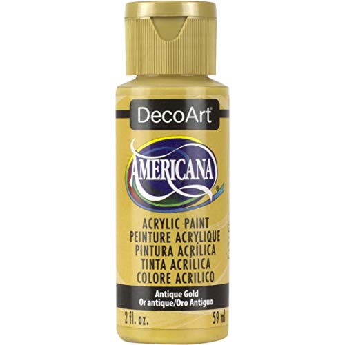 Image of DecoArt Americana Acrylic Paint, 2-Ounce, Antique Gold