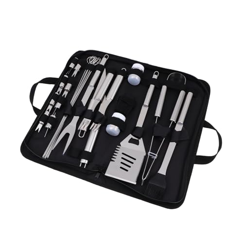 FUNOMOCYA Portable BBQ Utensils Kit Stainless Steel Grill Tools Set