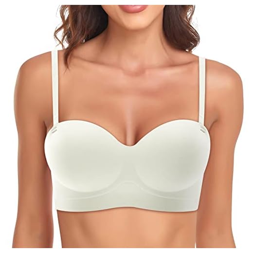 Sujetador de camiseta para mujer con sujetador acolchado push-up sin aros sin costuras, cómodo y suave para dormir, Blanco, M
