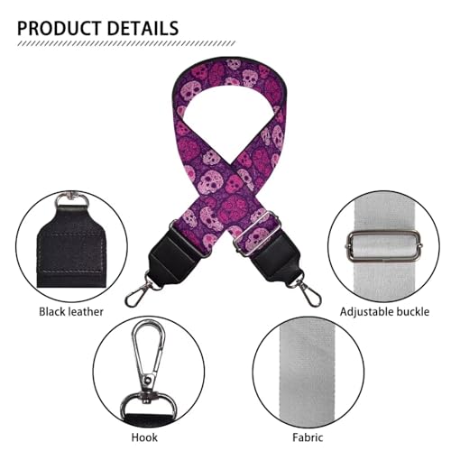 Image of Adjustable Purse Strap Replacement, Wide Shoulder Canvas Bag Strap, Crossbody Handbag Strap