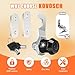 KOVOSCH 2 Pack Black Toolbox Lock with Keys, 5/8 Inch Keyed Alike Cabinet Tubular Cam Locks, Hook Cam for Harbor Freight Tool Cart, Zinc Alloy